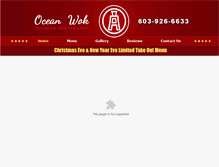 Tablet Screenshot of oceanwok.com